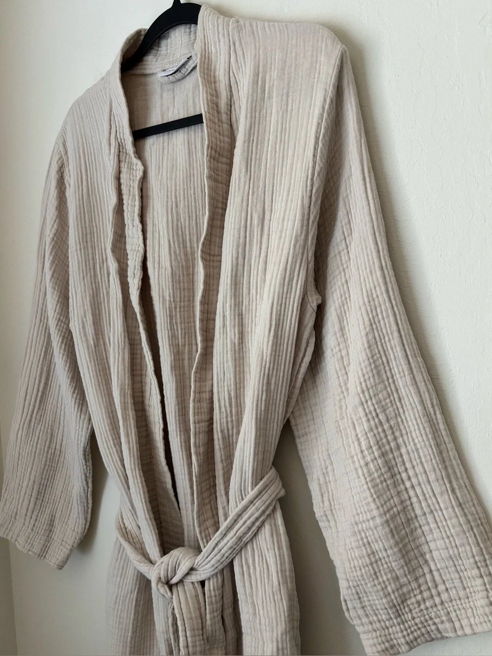 Parachute Cloud Cotton Robe in Bone Size Medium Gauze Relaxed Loungewear Comfy